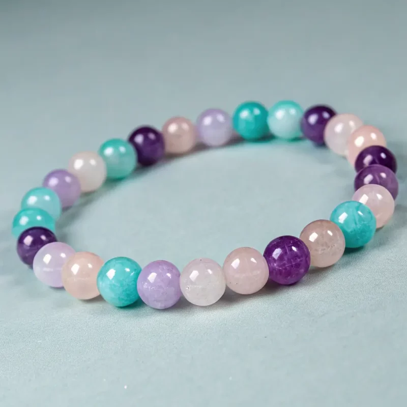 Amethyst and Rose Quartz Bracelet