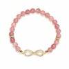Buddha Stones Natural Strawberry Quartz Positivity Healing Bracelet - 图片 3